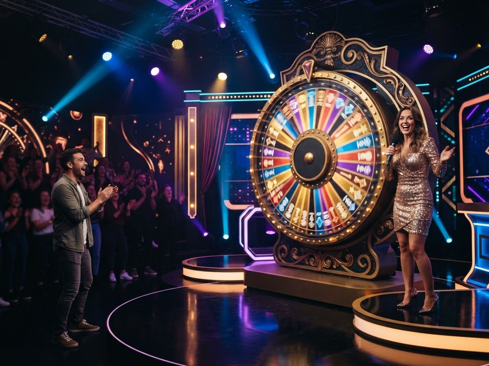 Plateau de jeu de casino en direct