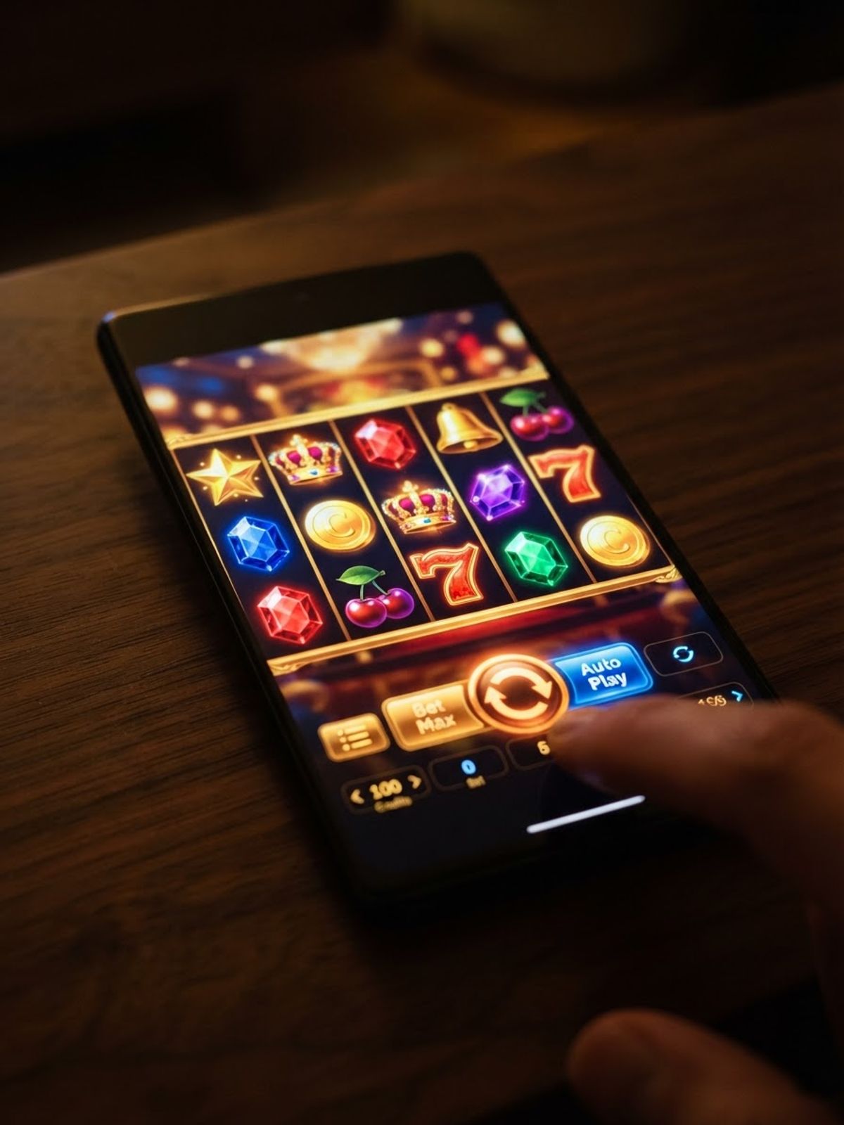 Téléphone mobile affichant le casino Spinboss dans le navigateur