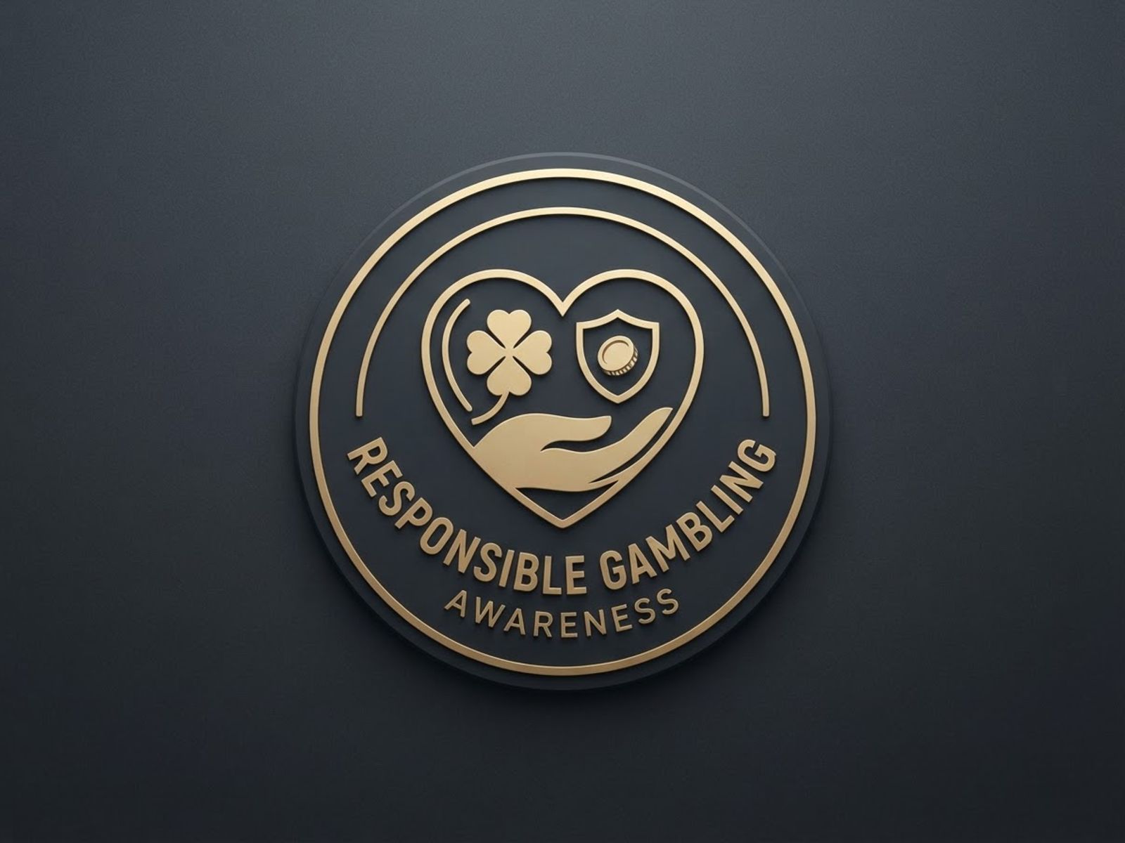 Icône de jeu responsable avec ruban