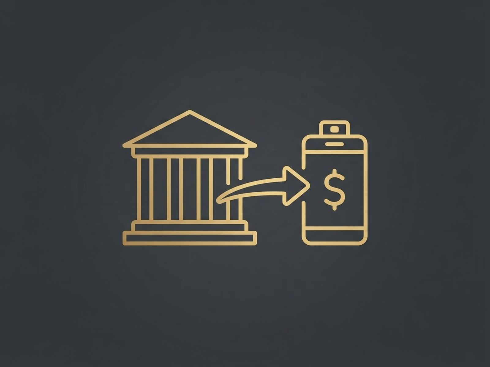 Icône de virement bancaire pour paiement